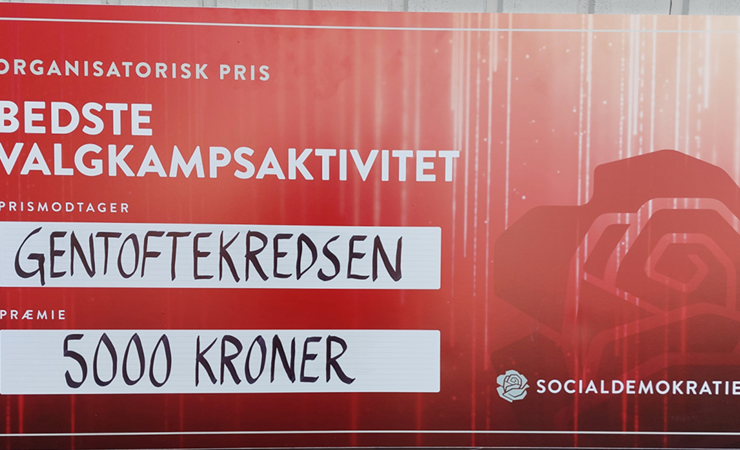 Kampagnepris til Socialdemokratiet i Gentofte
